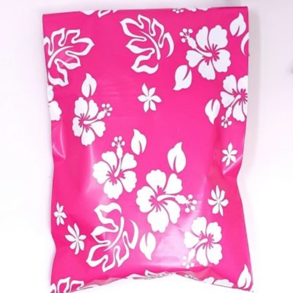 50 6X9 Pink Hawaiian Poly Mailers PRICE IS FIRM WEEKEND SALE - Picture 4 of 5